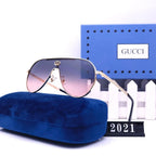 Gucci Oversized Neutral Frameless HD Sunglasses for Unisex – product image 5