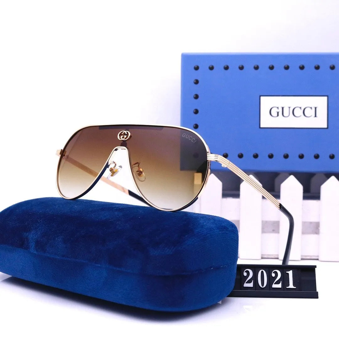 Gucci Oversized Neutral Frameless HD Sunglasses for Unisex – product image 6