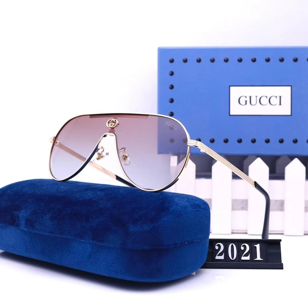 Gucci Oversized Neutral Frameless HD Sunglasses for Unisex – product image 7