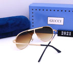 Gucci Oversized Neutral Frameless HD Sunglasses for Unisex – product image 14
