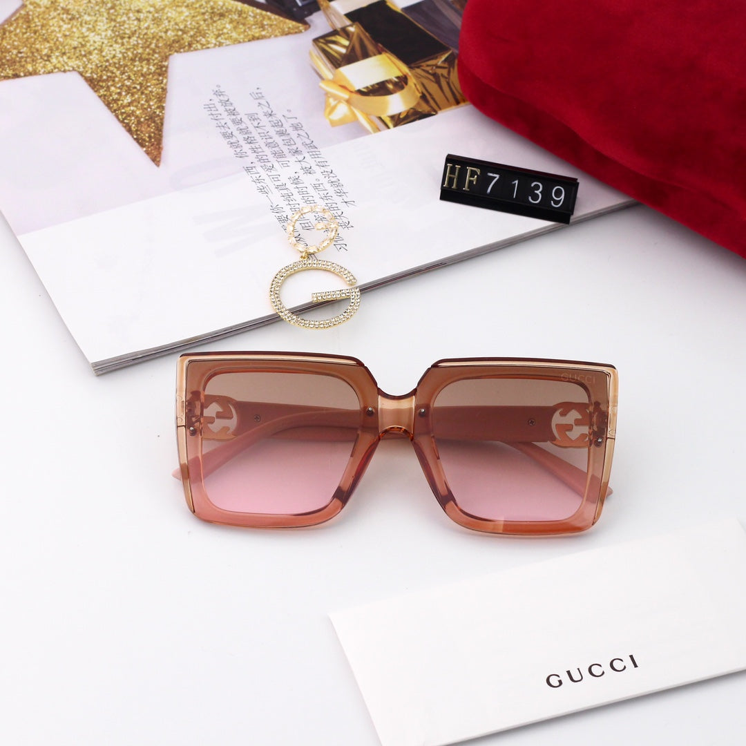 Gucci Oversized Square Slim-Temple Polarized Sunglasses for Unisex – product image 13