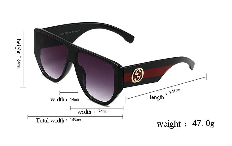 Gucci Oversized Striped Frame Sunglasses for Unisex – product image 11