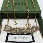 Gucci Personalized Arrow Crystal Necklace – Luxury Designer Jewelry – product image 2
