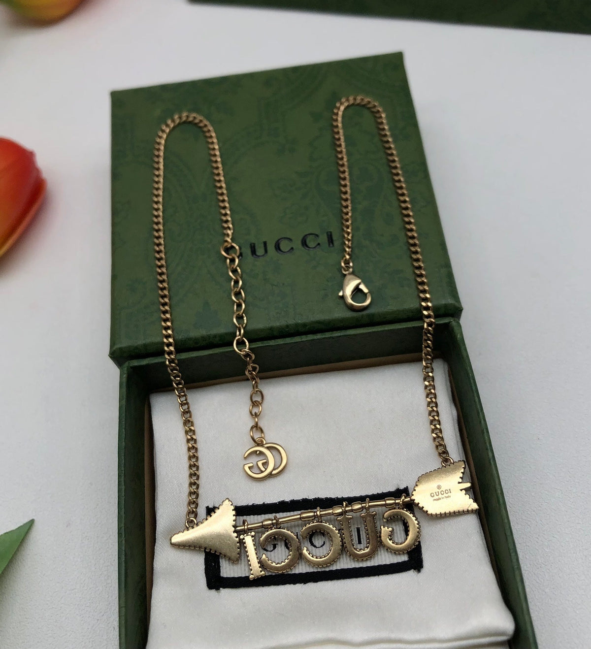 Gucci Personalized Arrow Crystal Necklace – Luxury Designer Jewelry – product image 3