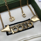 Gucci Personalized Arrow Crystal Necklace – Luxury Designer Jewelry – product image 4