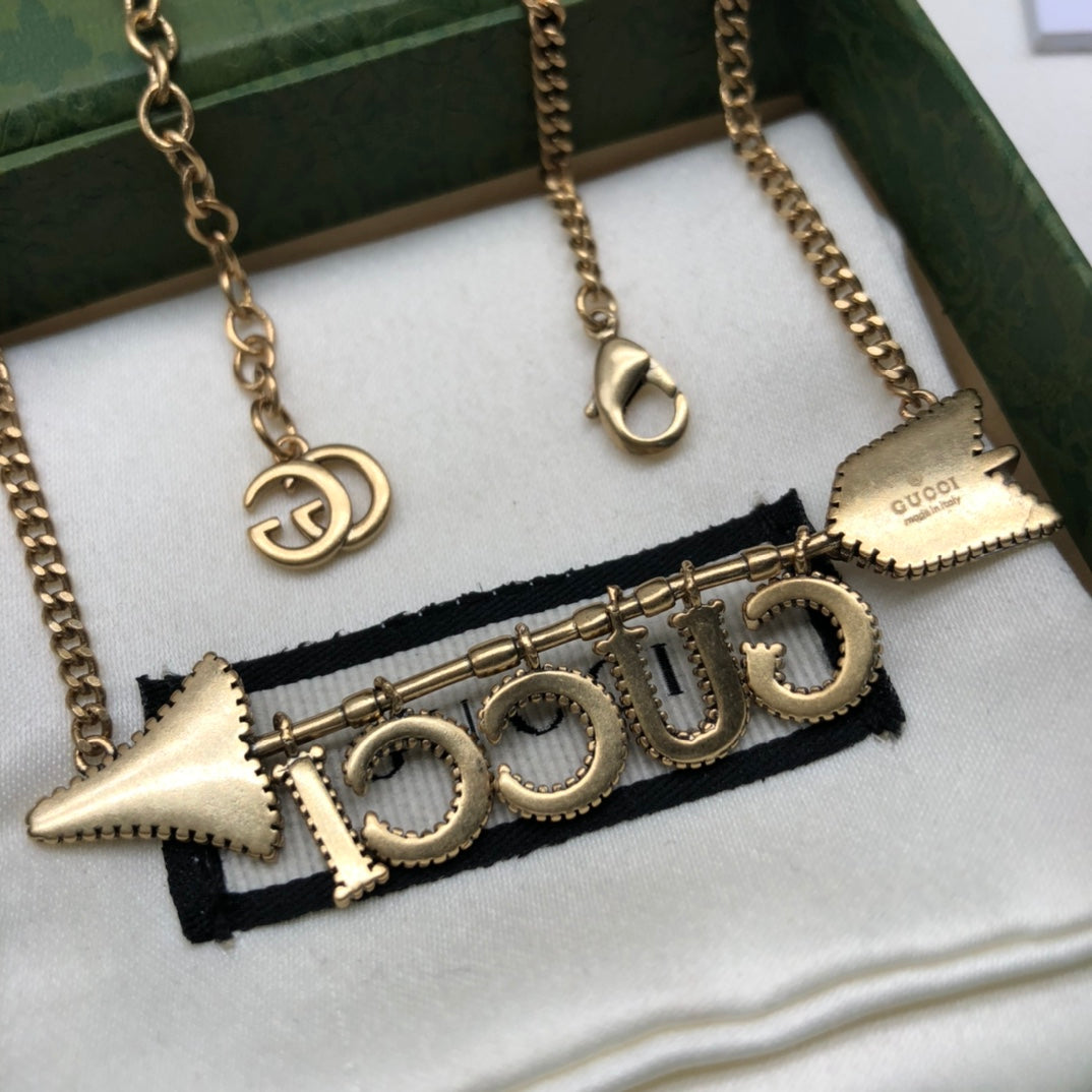 Gucci Personalized Arrow Crystal Necklace – Luxury Designer Jewelry – product image 4