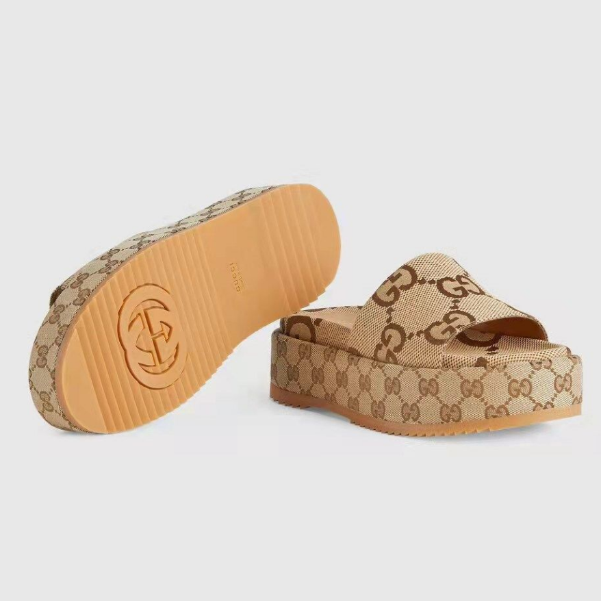 Gucci Platform Slippers With Double G Motif – slippers product image 11