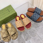 Gucci Platform Slippers With Double G Motif – slippers product image 12