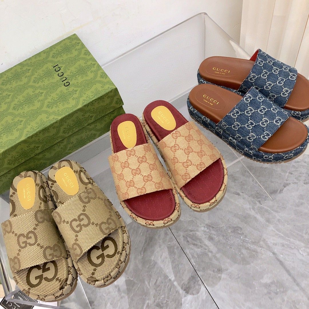 Gucci Platform Slippers With Double G Motif – slippers product image 12