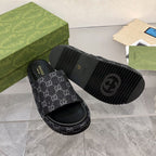 Gucci Platform Slippers With Double G Motif – slippers product image 14