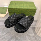 Gucci Platform Slippers With Double G Motif – slippers product image 2