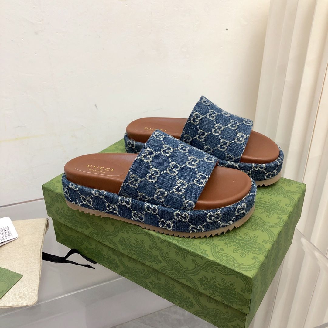 Gucci Platform Slippers With Double G Motif – slippers product image 7