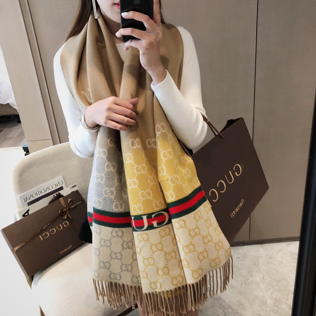 Gucci Premium Woven 6 Colors Classic Bee Pattern Scarf for Women – product image 15