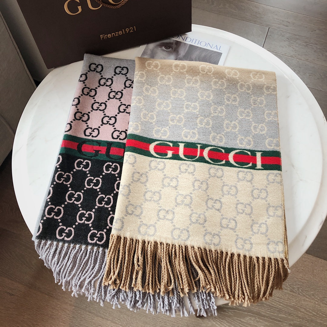Gucci Premium Woven 6 Colors Classic Bee Pattern Scarf for Women – product image 19