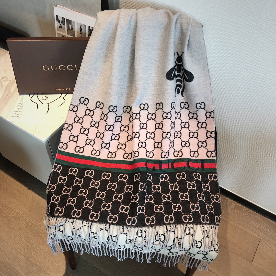 Gucci Premium Woven 6 Colors Classic Bee Pattern Scarf for Women – product image 21