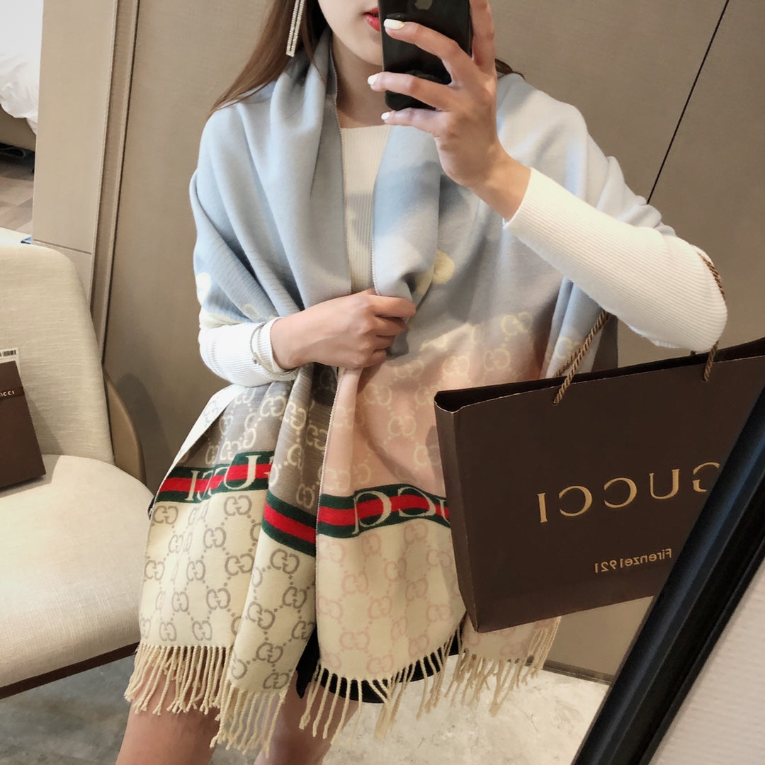 Gucci Premium Woven 6 Colors Classic Bee Pattern Scarf for Women – product image 5