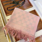 Gucci Premium Woven All-match Jacquard Fringed Scarf for Women – product image 10
