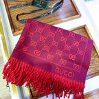 Gucci Premium Woven All-match Jacquard Fringed Scarf for Women – product image 12