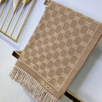 Gucci Premium Woven All-match Jacquard Fringed Scarf for Women – product image 27