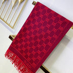 Gucci Premium Woven All-match Jacquard Fringed Scarf for Women – product image 28