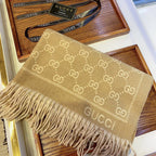 Gucci Premium Woven All-match Jacquard Fringed Scarf for Women – product image 5