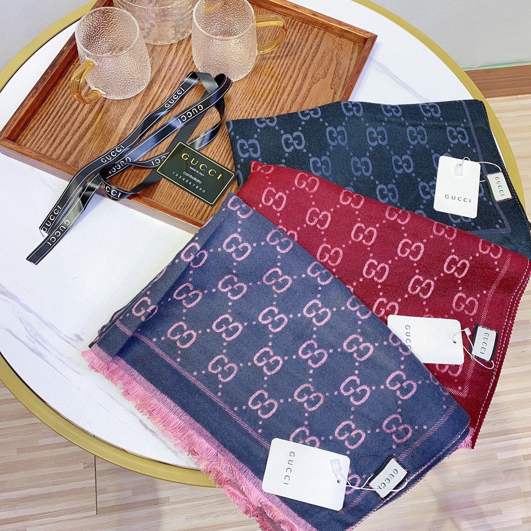 Gucci Premium Woven Classic small broken Edge Scarf Shawl for Women – product image 10