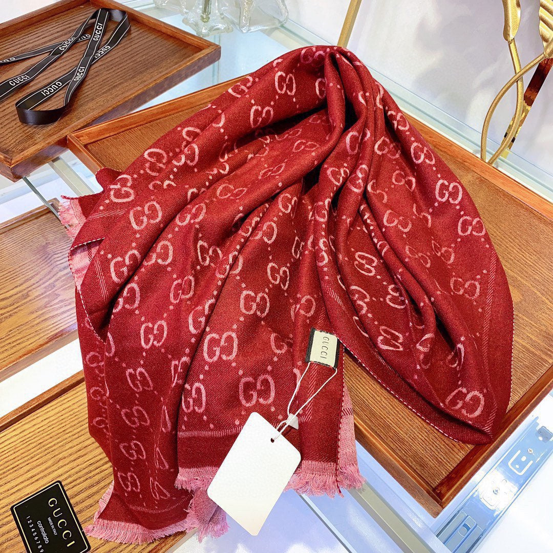 Gucci Premium Woven Classic small broken Edge Scarf Shawl for Women – product image 17