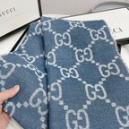 Gucci Premium Woven New Logo Jacquard Fringed Scarf Shawl for Women – product image 4