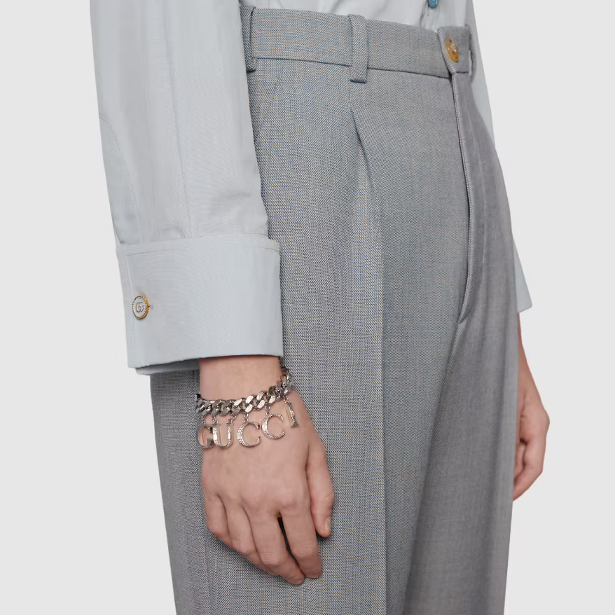 Gucci Punk Style Script Necklace – Luxury Designer Jewelry – product image 11