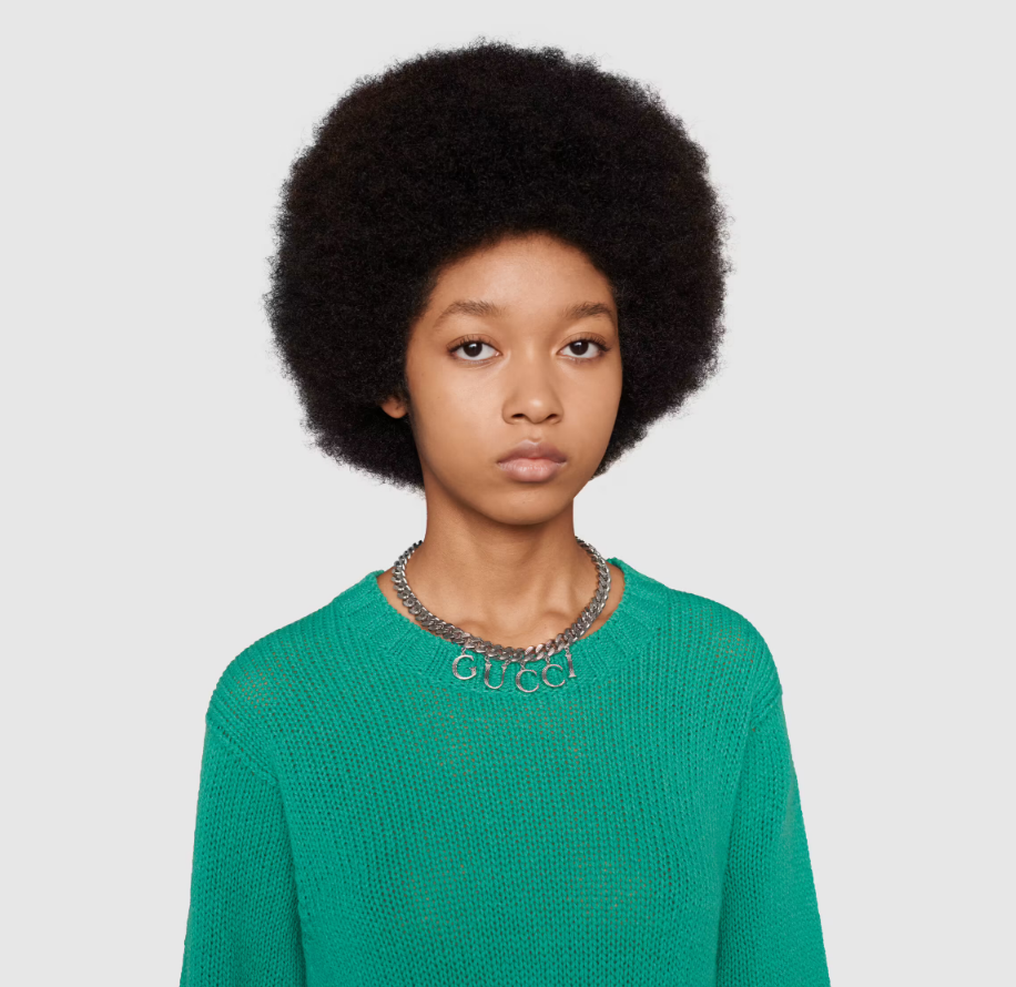 Gucci Punk Style Script Necklace – Luxury Designer Jewelry – product image 13