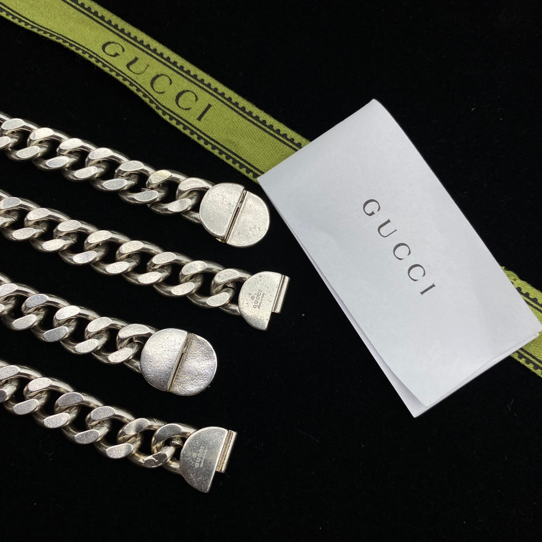 Gucci Punk Style Script Necklace – Luxury Designer Jewelry – product image 14