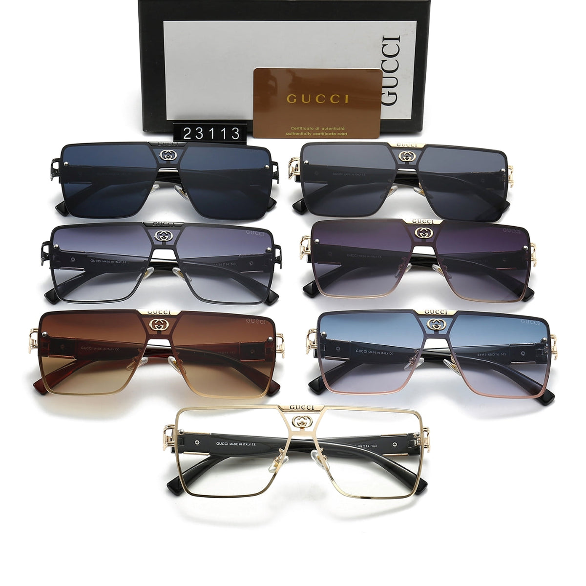 Gucci Rectangular Sunglasses for Unisex – product image 16
