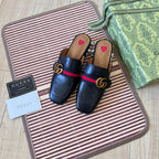 Gucci Retro Leather Half-Covered Loafers – slippers product image 14