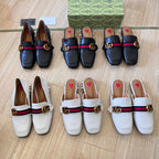 Gucci Retro Leather Half-Covered Loafers – slippers product image 9