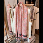Gucci Reversible Cashmere Jacquard Fringe Scarf Shawl for Women – product image 11