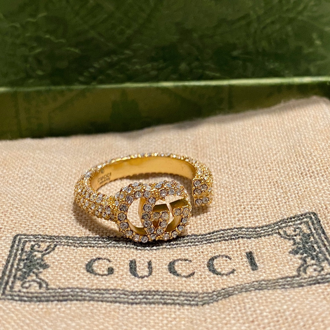 Gucci Sparkling Crystal Open Ring – Luxury Designer Jewelry – product image 2