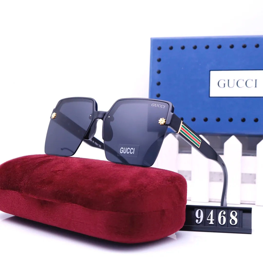 Gucci Square Striped Frame Sunglasses for Unisex – product image 1
