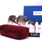 Gucci Square Striped Frame Sunglasses for Unisex – product image 8