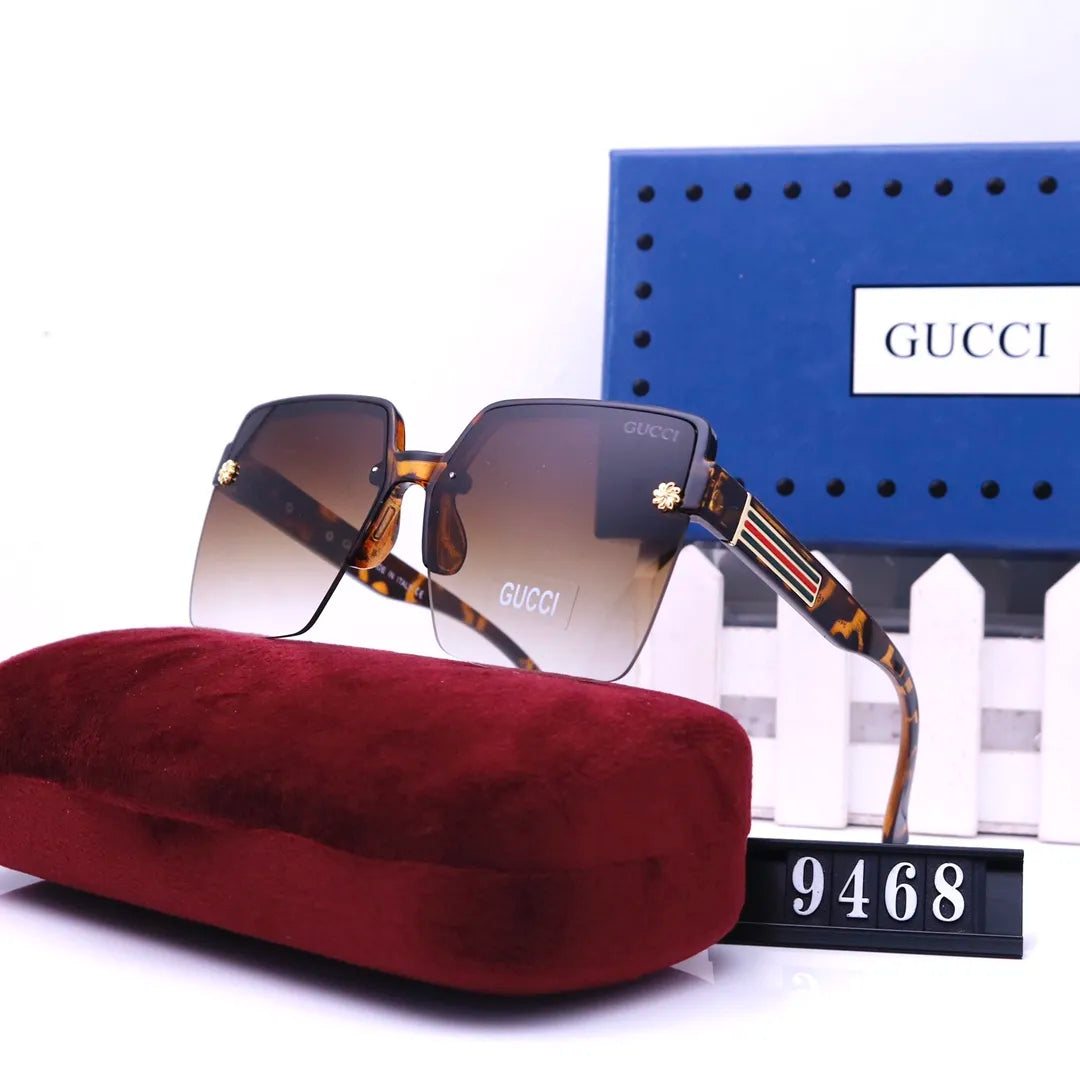 Gucci Square Striped Frame Sunglasses for Unisex – product image 8