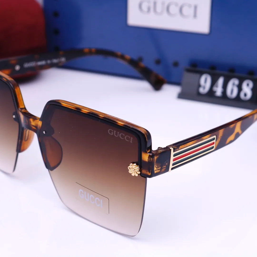 Gucci Square Striped Frame Sunglasses for Unisex – product image 16