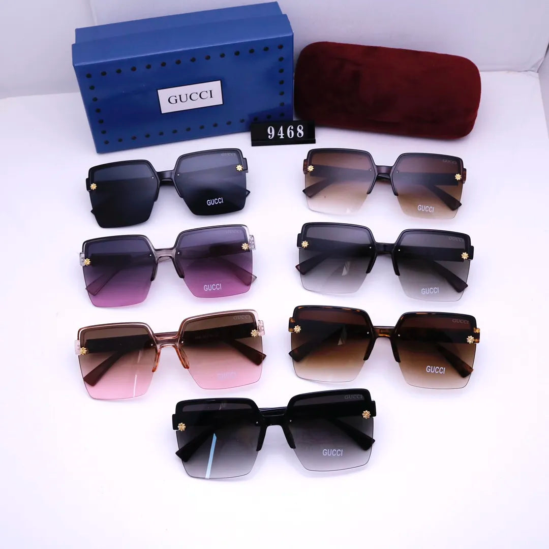Gucci Square Striped Frame Sunglasses for Unisex – product image 17