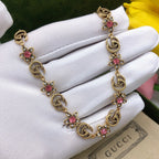 Gucci Star Crystal Double G Necklace – Luxury Designer Jewelry – product image 2