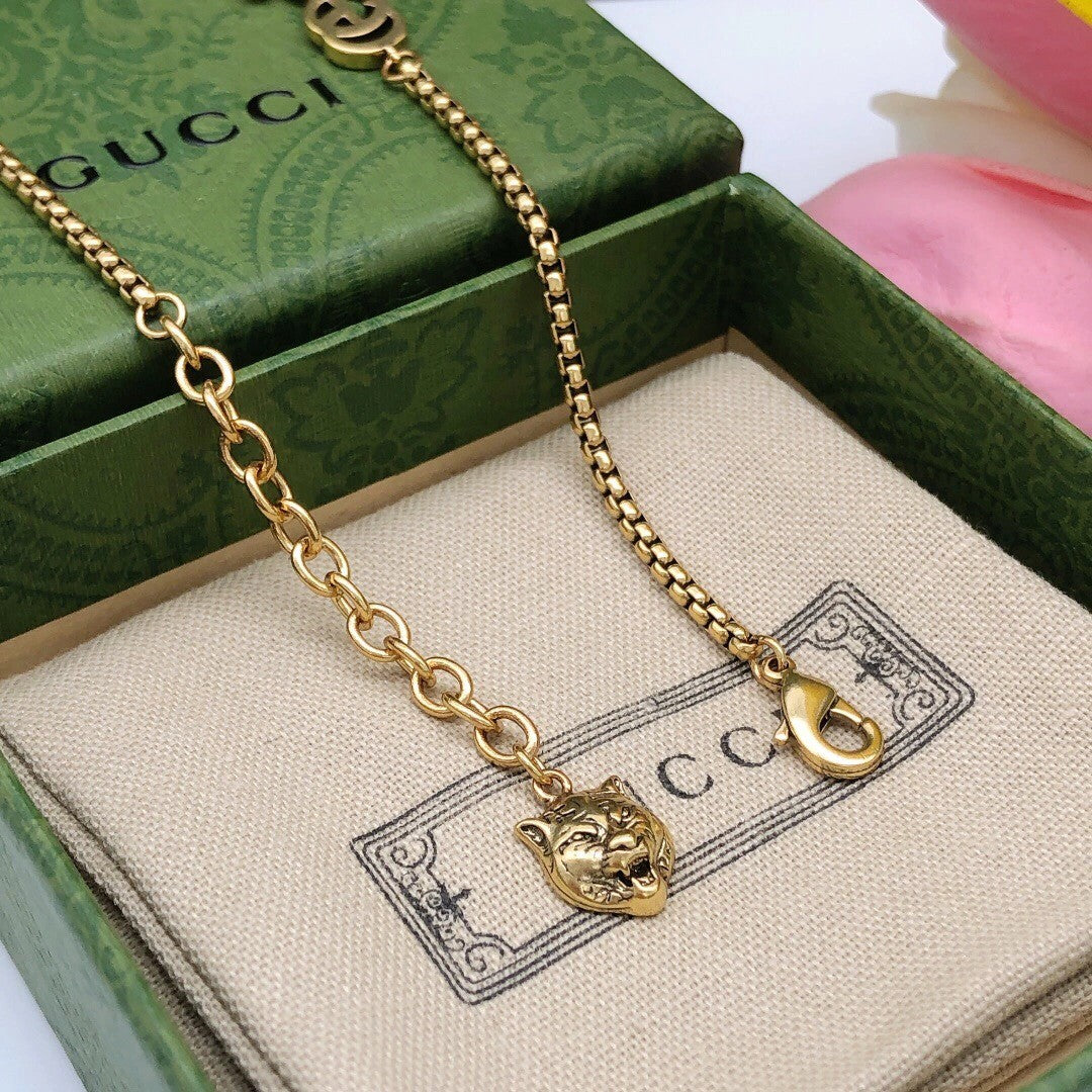 Gucci Star Crystal Double G Necklace – Luxury Designer Jewelry – product image 3
