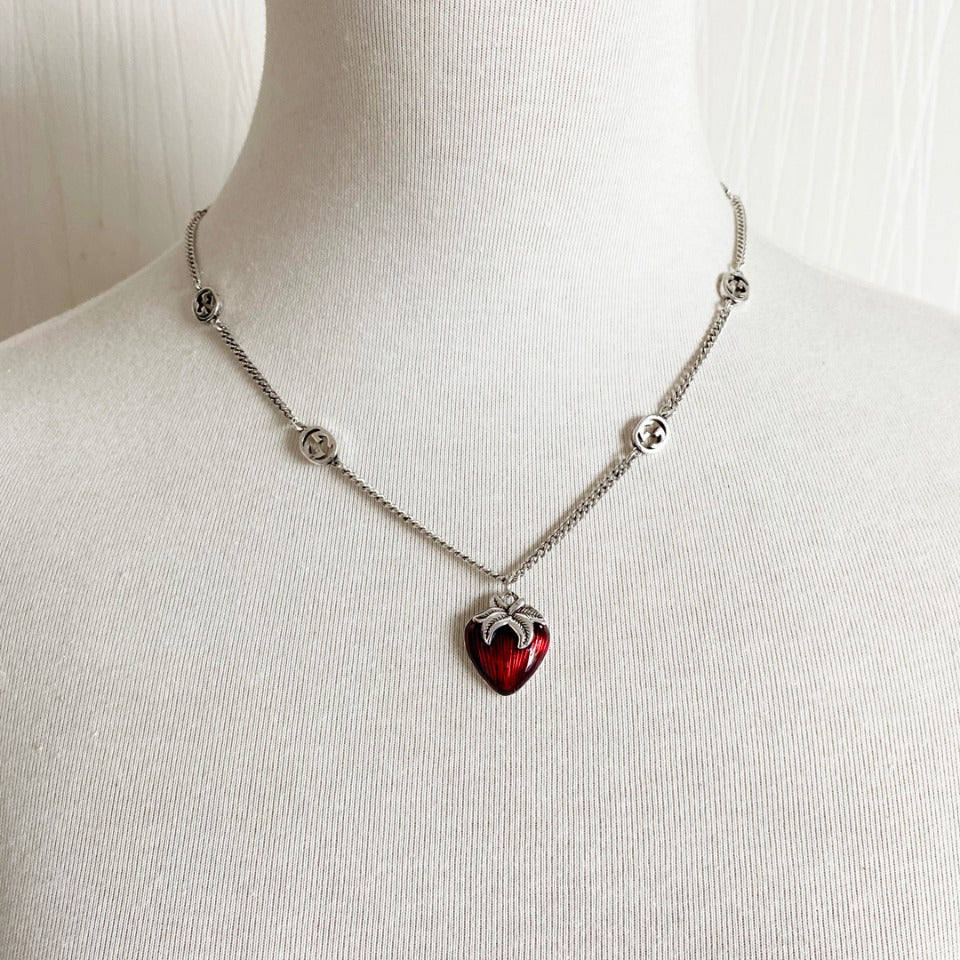 Gucci Strawberry Pendant Necklace – Luxury Designer Jewelry – product image 5