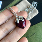 Gucci Strawberry Pendant Necklace – Luxury Designer Jewelry – product image 6