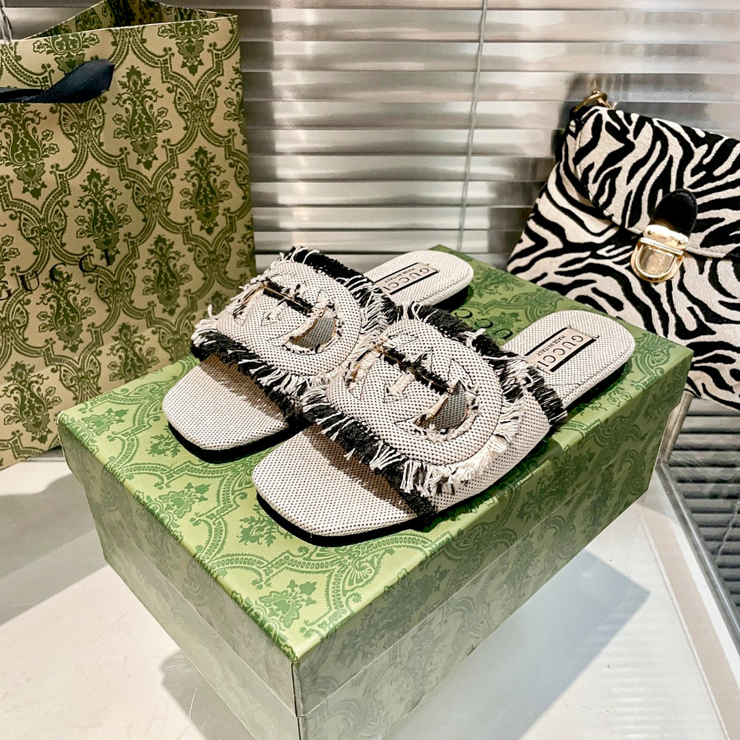 Gucci Tassel Hollow G Flat Slippers – slippers product image 12