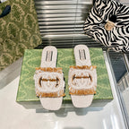 Gucci Tassel Hollow G Flat Slippers – slippers product image 2