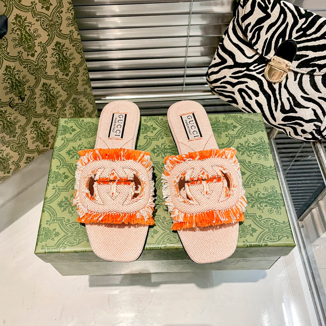Gucci Tassel Hollow G Flat Slippers – slippers product image 5