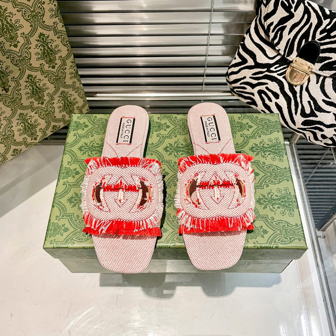 Gucci Tassel Hollow G Flat Slippers – slippers product image 6