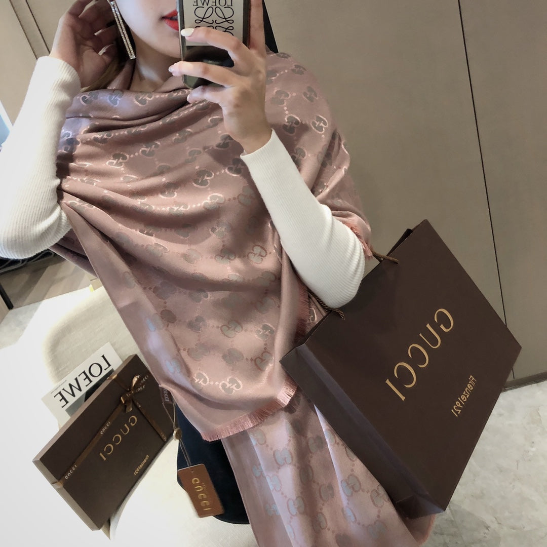 Gucci Tencel Cotton Jacquard Scarf for Women – product image 14